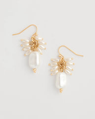 Chico's Sale Pearl Pearl Cluster Drop Earrings
