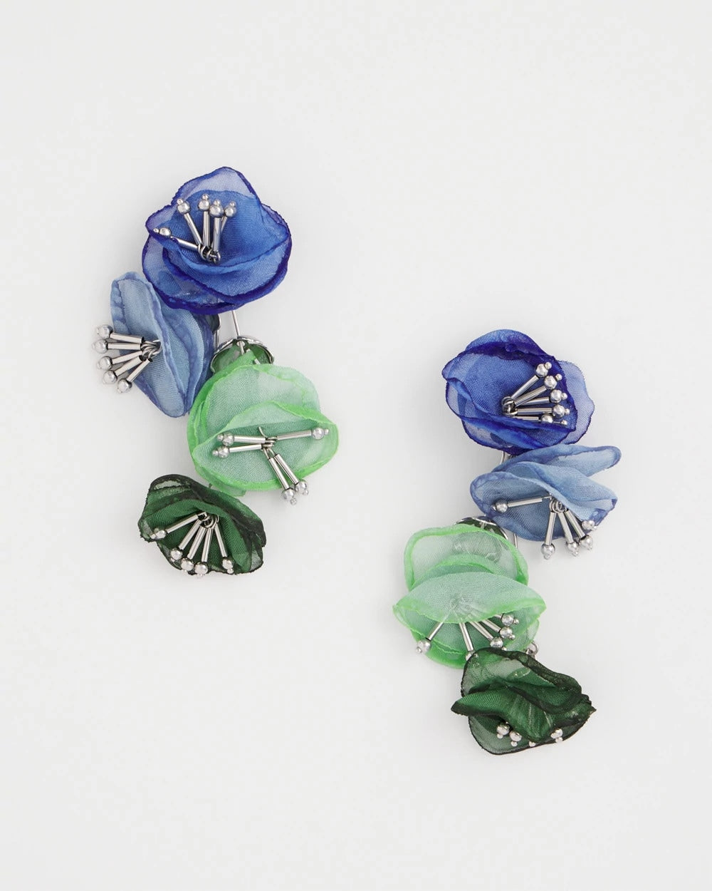 Chico's Online Multi Multi Floral Linear Earrings