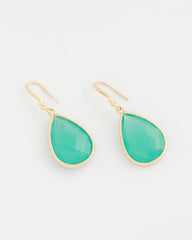 Chico's Discount Green Green Teardrop Fishwire Earrings