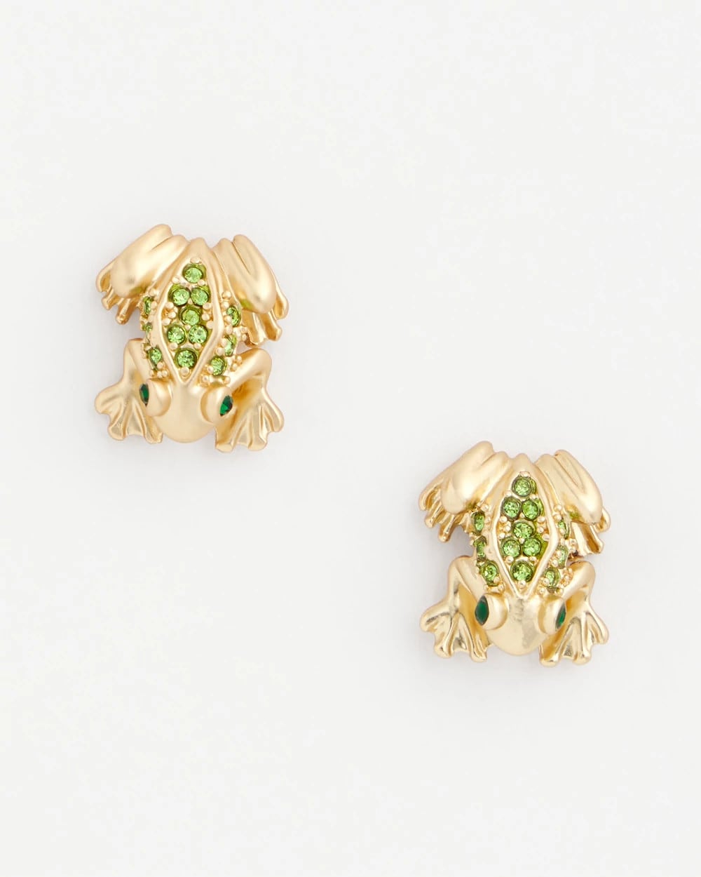 Chico's Outlet Gold Frog Stud Earrings