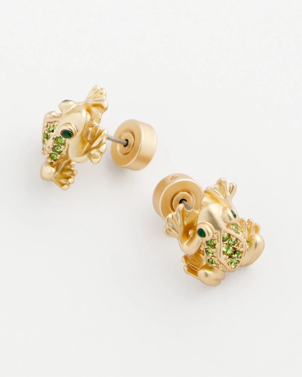 Chico's Outlet Gold Frog Stud Earrings