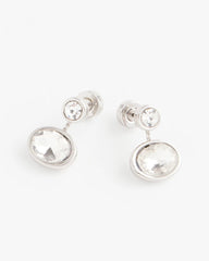 Chico's On Sale Silver Silvertone Bezel Stud Earrings