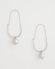 Chico's Online Silver Silver Bead Threader Earrings