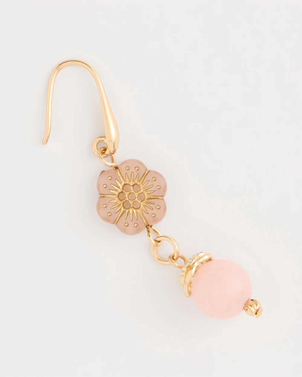 Chico's Sale Orchid Flower Beaded Drop Earrings
