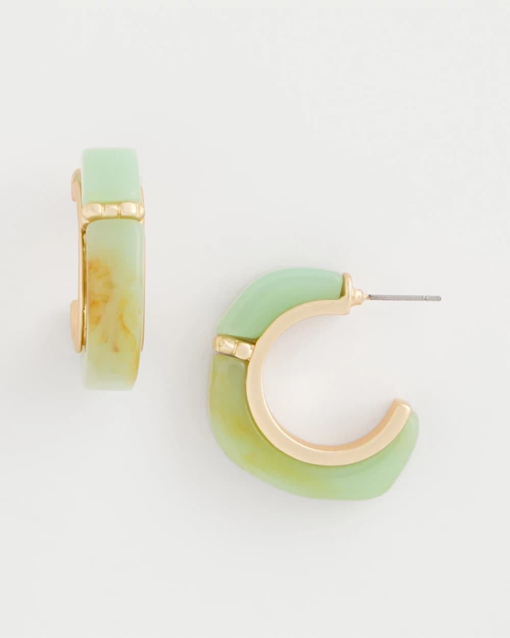 Chico's On Sale Aqua Aqua Tone Hoop Earrings
