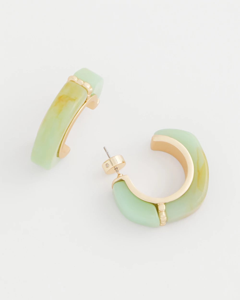Chico's On Sale Aqua Aqua Tone Hoop Earrings