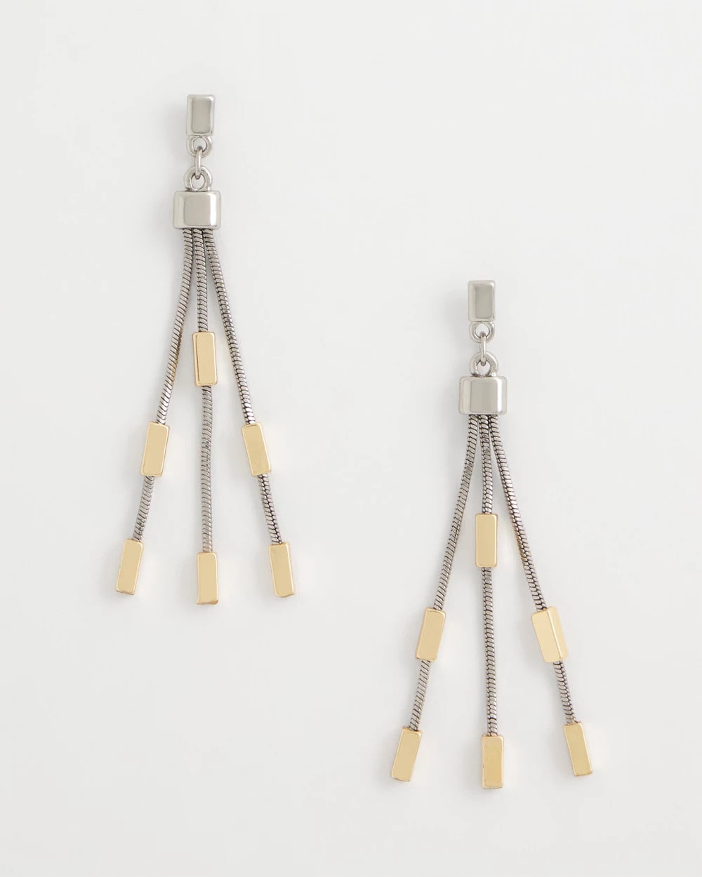 Chico's For Sale Mixed Metals Mixed Metal Linear Earrings