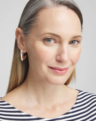 Chico's Sale Silver No Droop® Silver Tone Mini Hoops