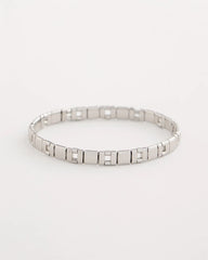 Chico's For Sale Silver Glam Silvertone Slice Stretch Bracelet