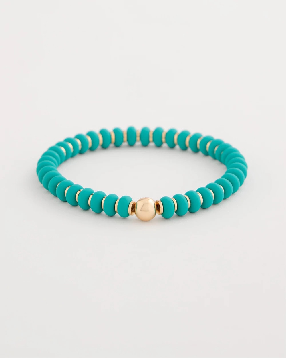 Chico's Sale Teal Green Round Stretch Bracelet