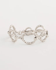 Chico's Online Silver Silvertone Open Link Toggle Bracelet