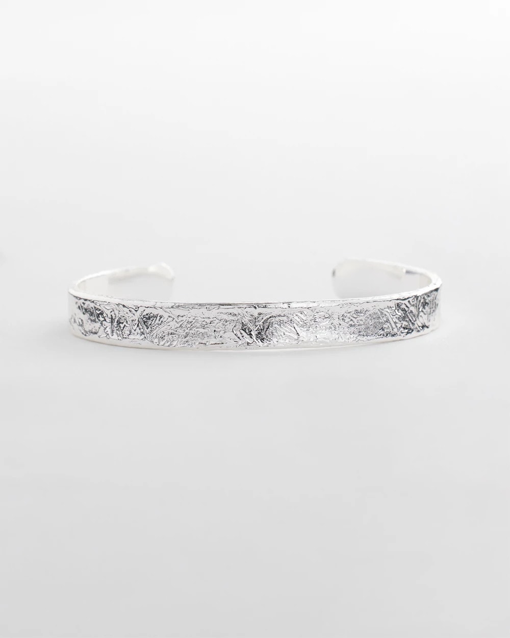 Chico's Sale Silver Silvertone Flexible Cuff Bracelet