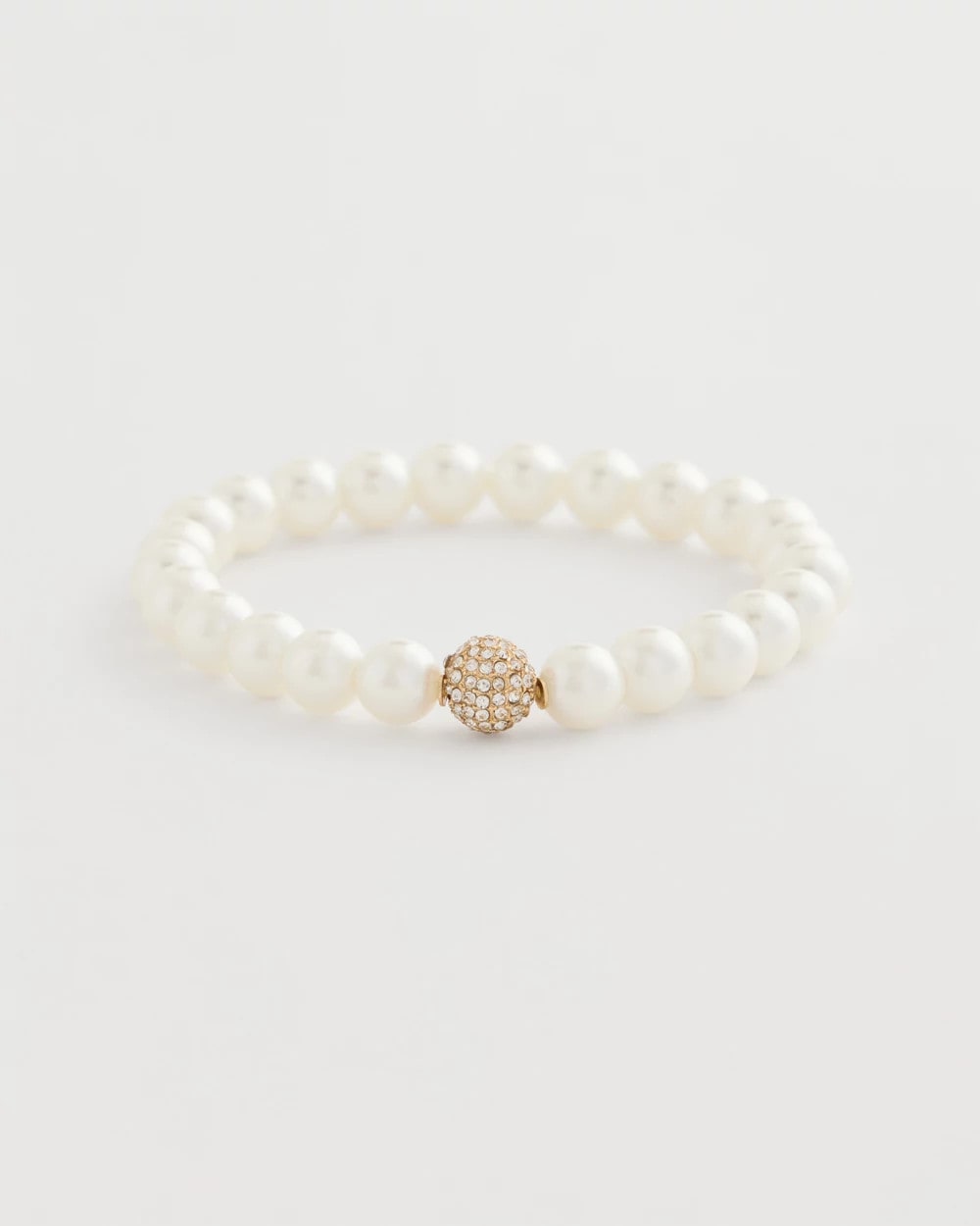 Chico's On Sale Pearl Pearlescent Stretch Hero Bracelet