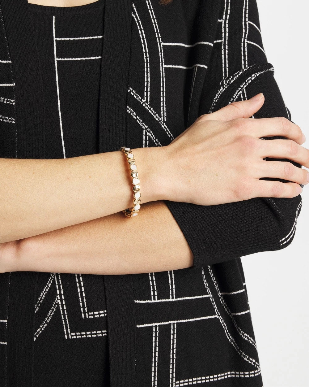 Chico's On Sale Pearl Pearl Mini Circle Stretch Bracelet