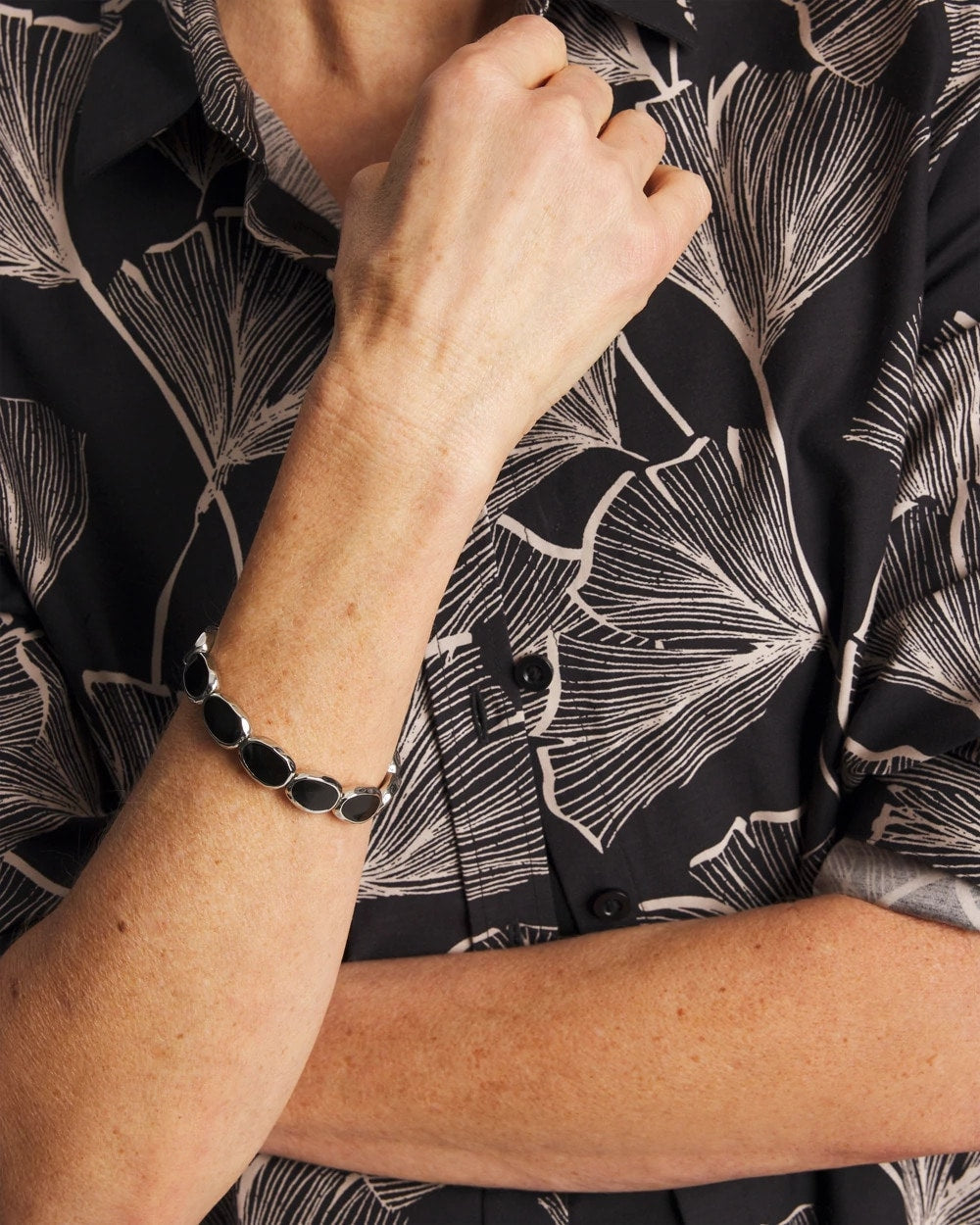 Chico's Online Black Black Large Stretch Bracelet
