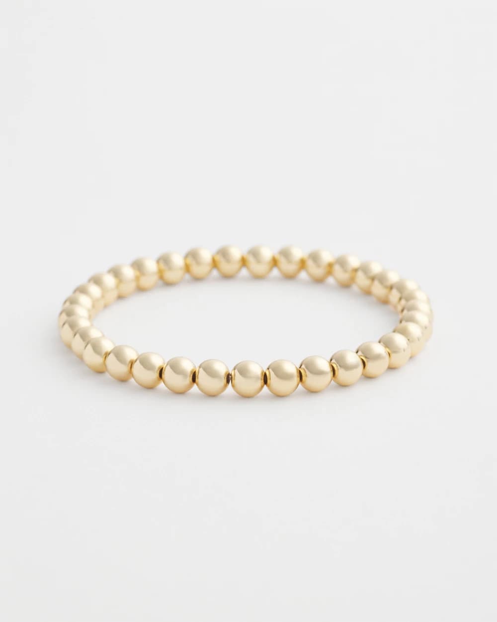 Chico's For Sale Gold Small Beaded Gold Tone Stretch Bracelet