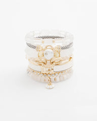 Chico's Discount Gold Goldtone Stretch Tennis Bracelet