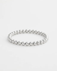 Chico's For Sale Silver Small Beaded Silver Tone Stretch Bracelet