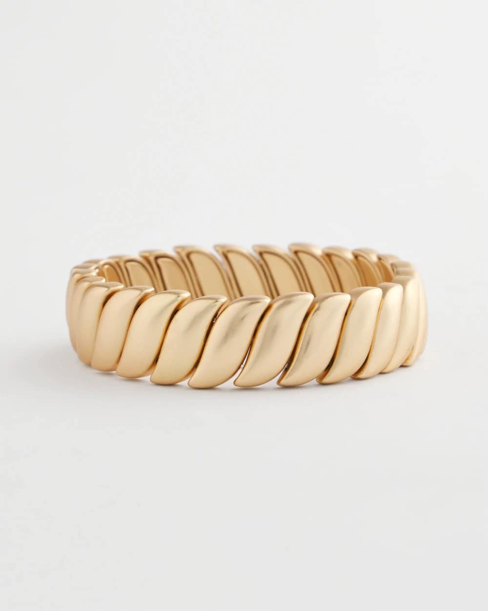 Chico's Online Gold Matte Twist Stretch Bracelet