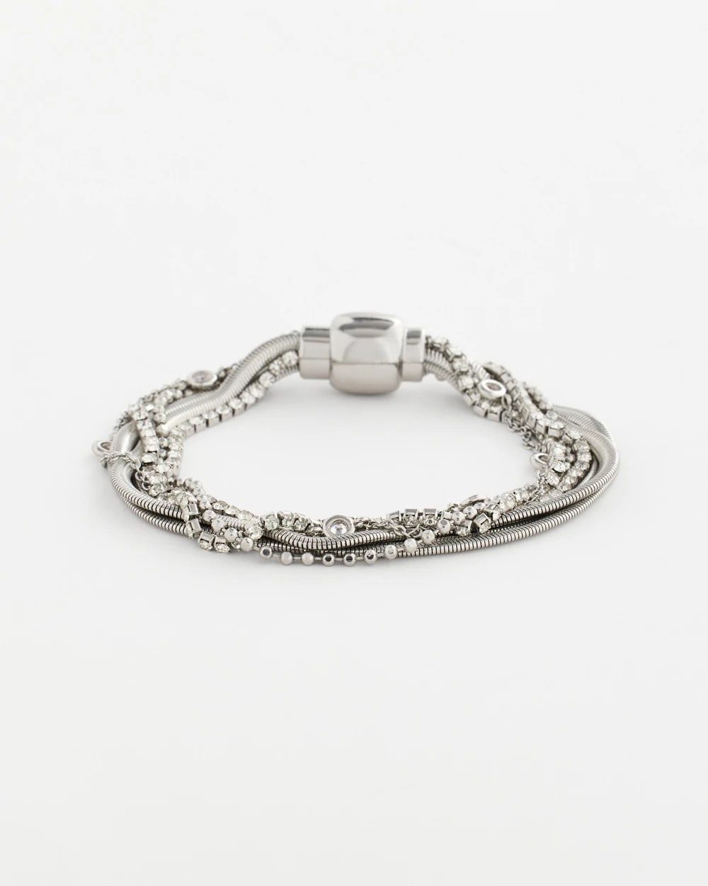 Chico's Outlet Silver Silvertone Multistrand Bracelet