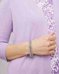 Chico's Outlet Silver Silvertone Multistrand Bracelet