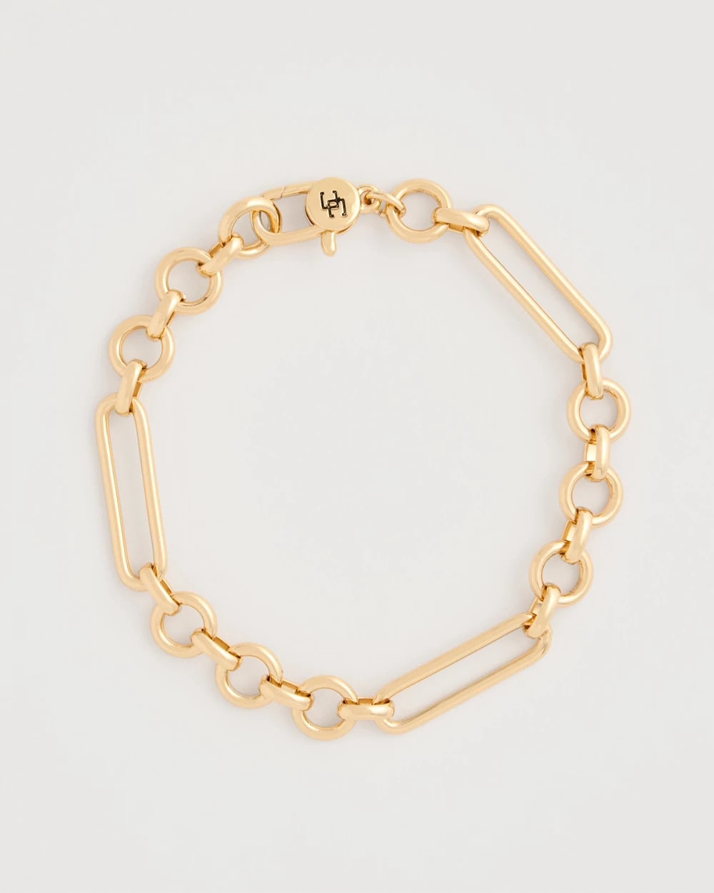 Chico's Discount Gold Shiny Goldtone Novelty Charm Bracelet