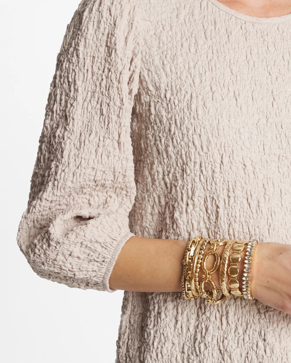 Chico's Discount Gold Marquise Gold Stretch