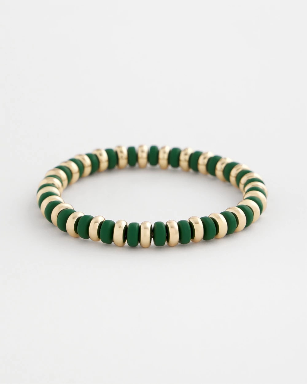 Chico's Sale Green Green Gold Slice Stretch Bracelet