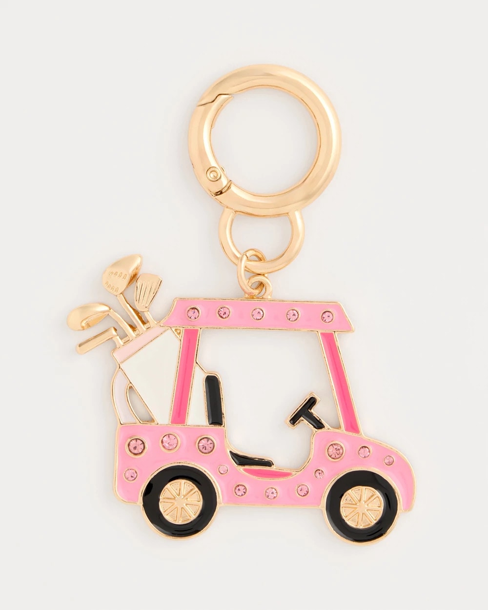 Chico's On Sale Pink Pink Enamel Golf Cart Bag Charm