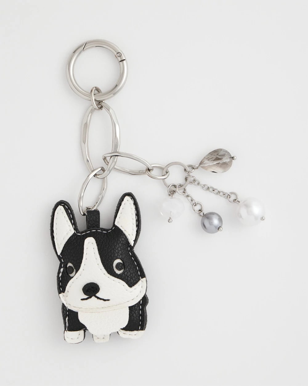Chico's Discount Black/White Frenchie Dog Bag Charm