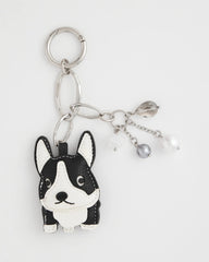 Chico's Discount Black/White Frenchie Dog Bag Charm