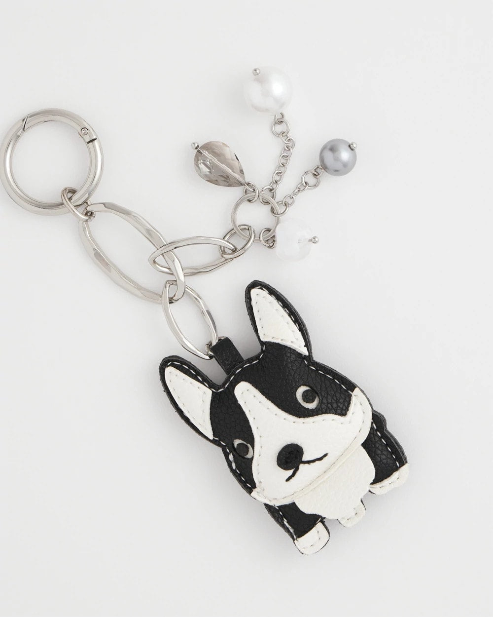 Chico's Discount Black/White Frenchie Dog Bag Charm