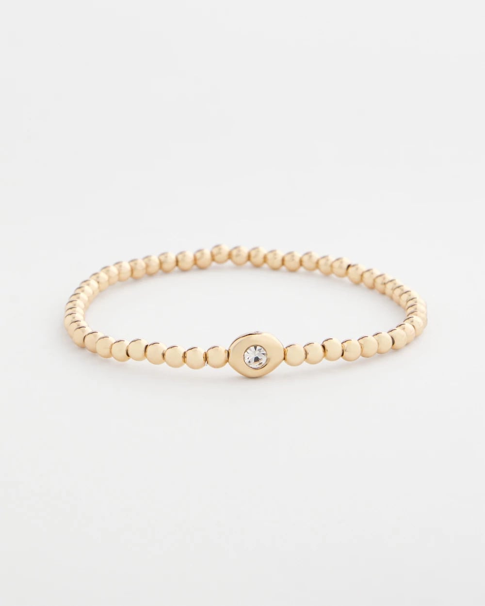 Chico's On Sale Gold Mini Bead Stretch Hero Bracelet