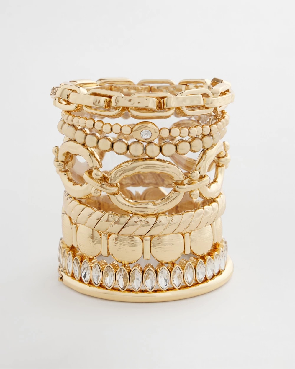 Chico's Discount Gold Thin Twist Stretch Bracelet