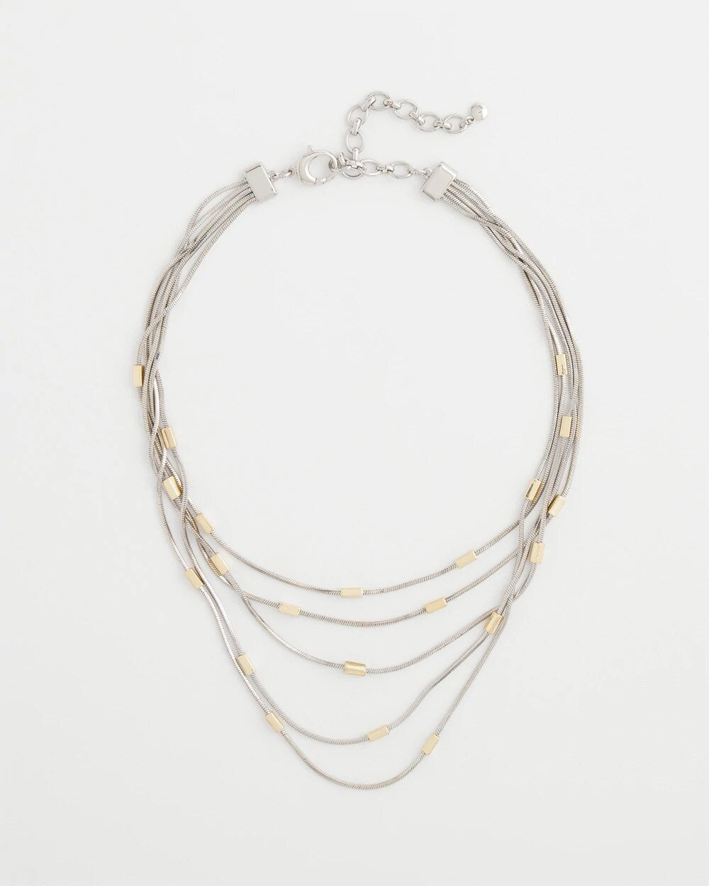 Chico's For Sale Mixed Metals Mixed Metal Multi-Strand Necklace