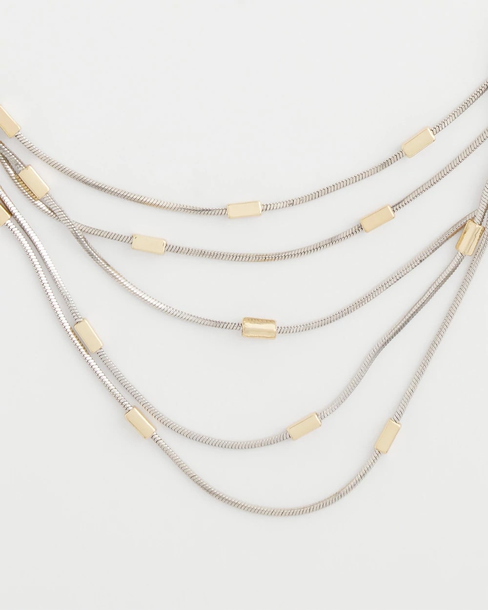 Chico's For Sale Mixed Metals Mixed Metal Multi-Strand Necklace