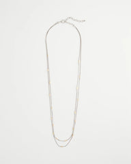 Chico's Online Mixed Metals Mixed Metal Double Strand Necklace