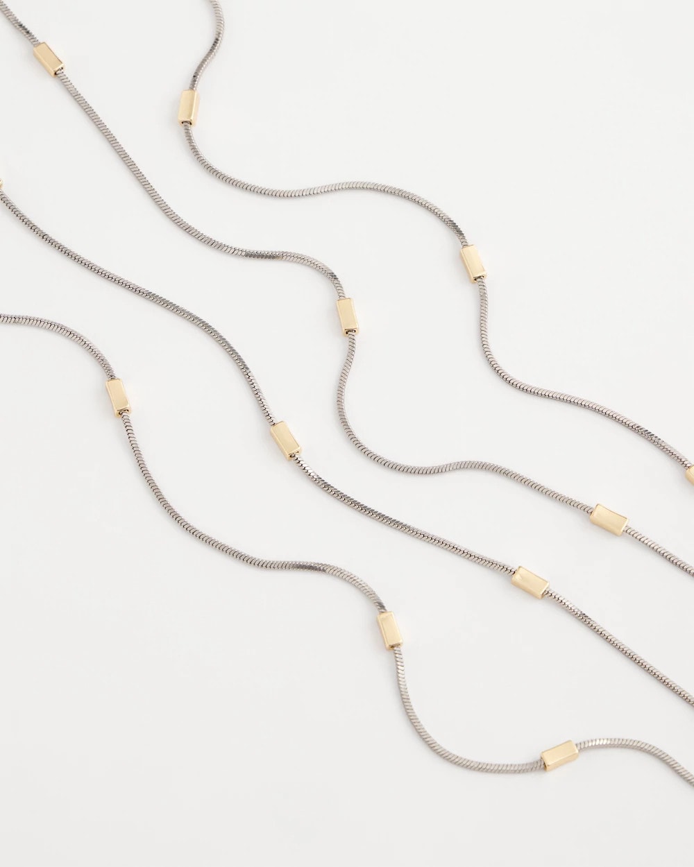 Chico's Online Mixed Metals Mixed Metal Double Strand Necklace