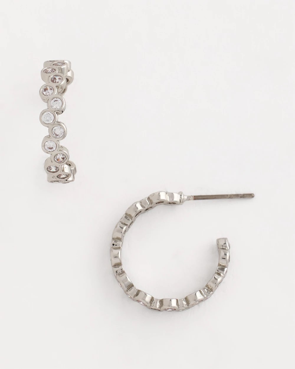 Chico's Sale Silver No Droop® Silvertone Hoop Earrings