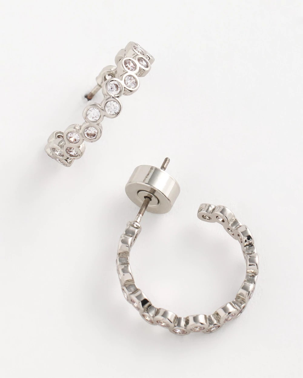 Chico's Sale Silver No Droop® Silvertone Hoop Earrings