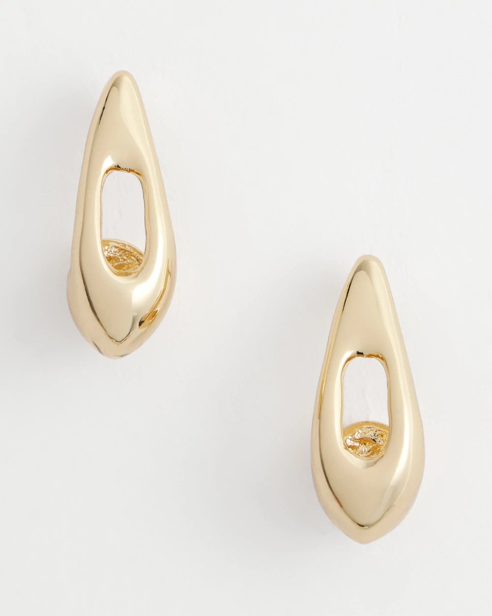 Chico's On Sale Gold Gold Puff Hoop Earrings