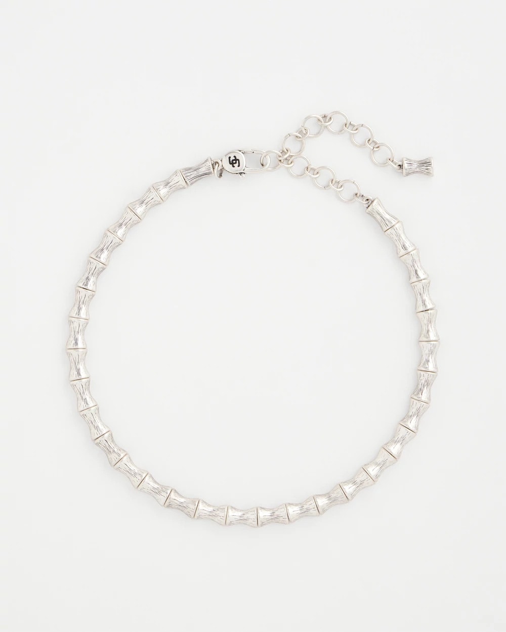 Chico's Online Silver Silvertone Bamboo Collar Necklace
