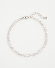 Chico's Online Silver Silvertone Bamboo Collar Necklace