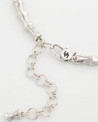 Chico's Online Silver Silvertone Bamboo Collar Necklace