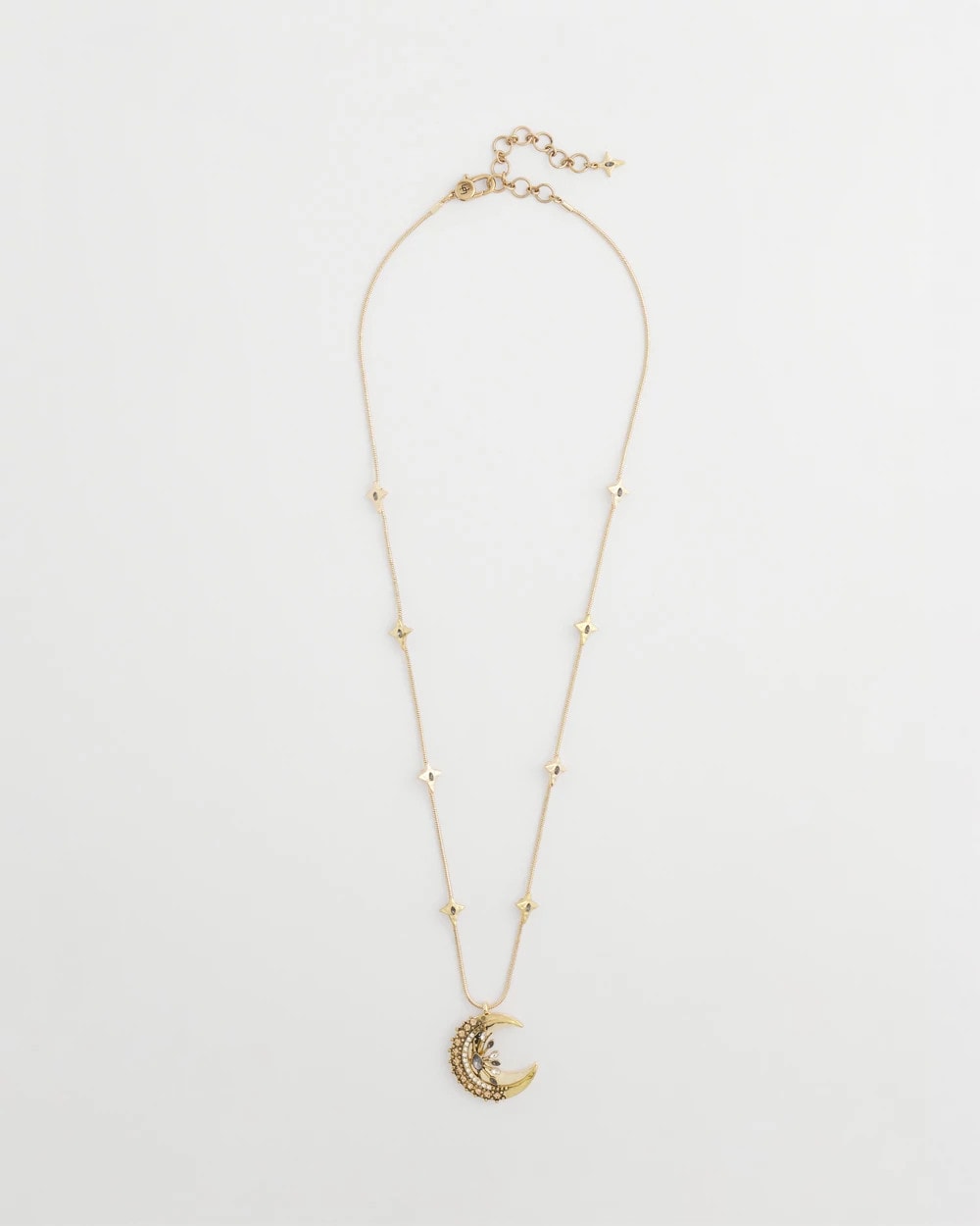 Chico's Online Gold Gold Moon Pendant Necklace