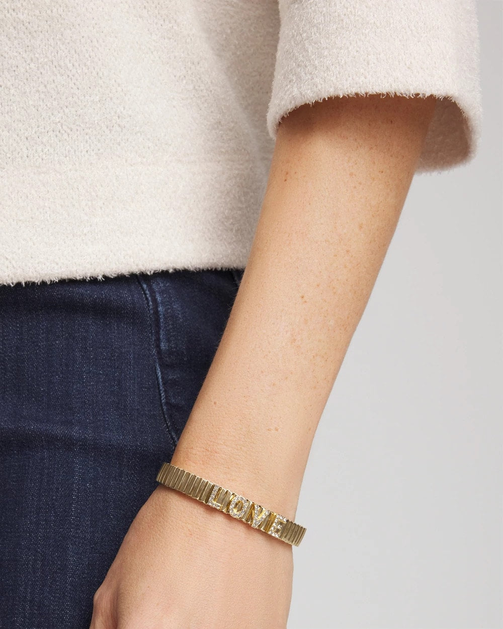 Chico's Sale Gold Love Watch Band Bracelet