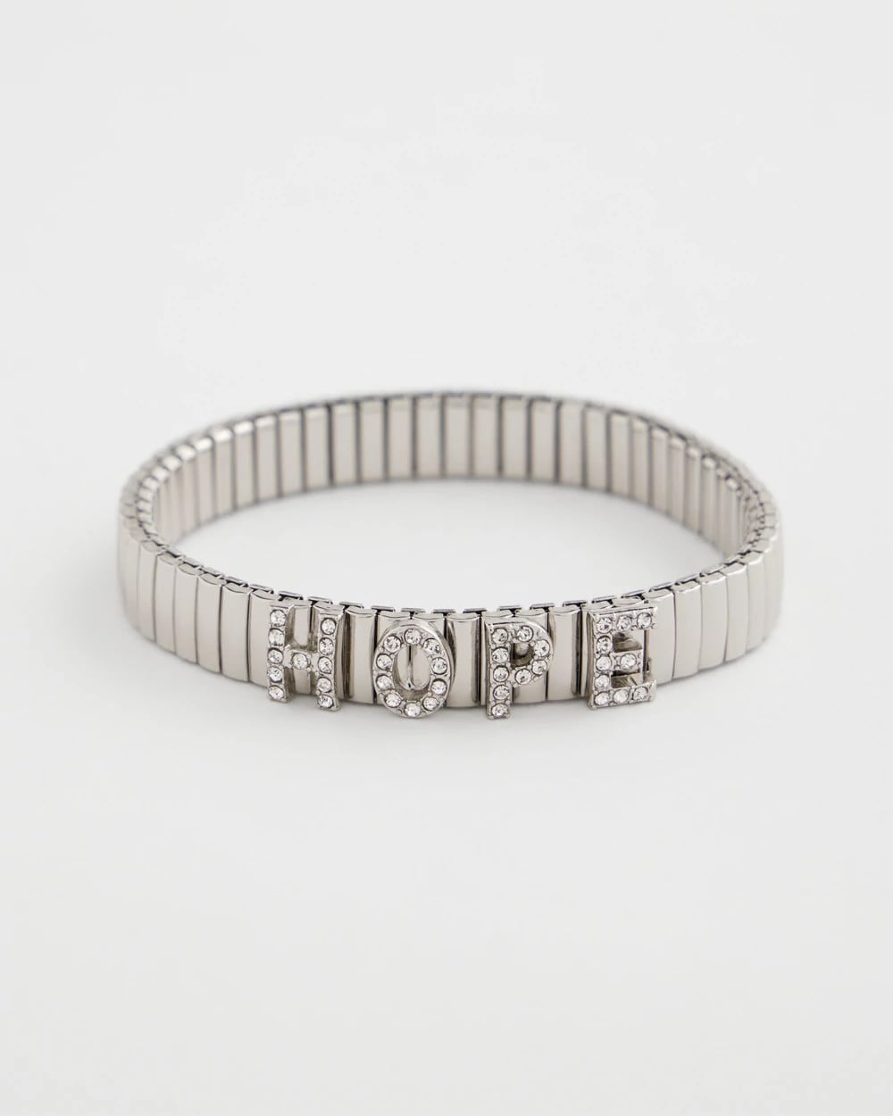 Chico's Outlet Silver Hope Watch Band Bracelet