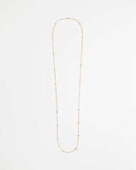 Chico's For Sale Gold Fine Crystal Long Chain Necklace