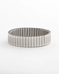 Chico's Discount Silver Silver Tone Stretch Watchband Bracelet
