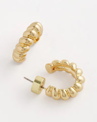 Chico's Sale Gold No Droop® Goldtone Twisted Hoop Earrings